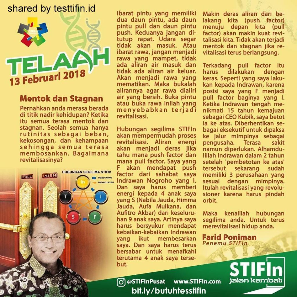 Telaah STIFIn Farid Poniman 20180213 mentok dan stagnan 1024x1024 - Telaah STIFIn : Mentok Stagnan
