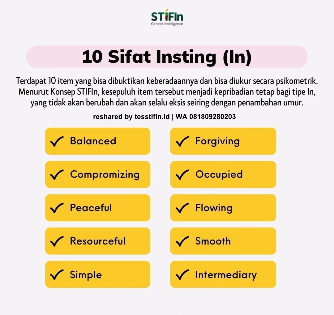 10 Insting - Tes STIFIn